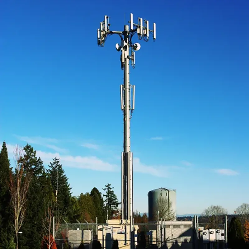 Was ist die typische Lebensdauer eines Monopol-Stahlrohrturms?