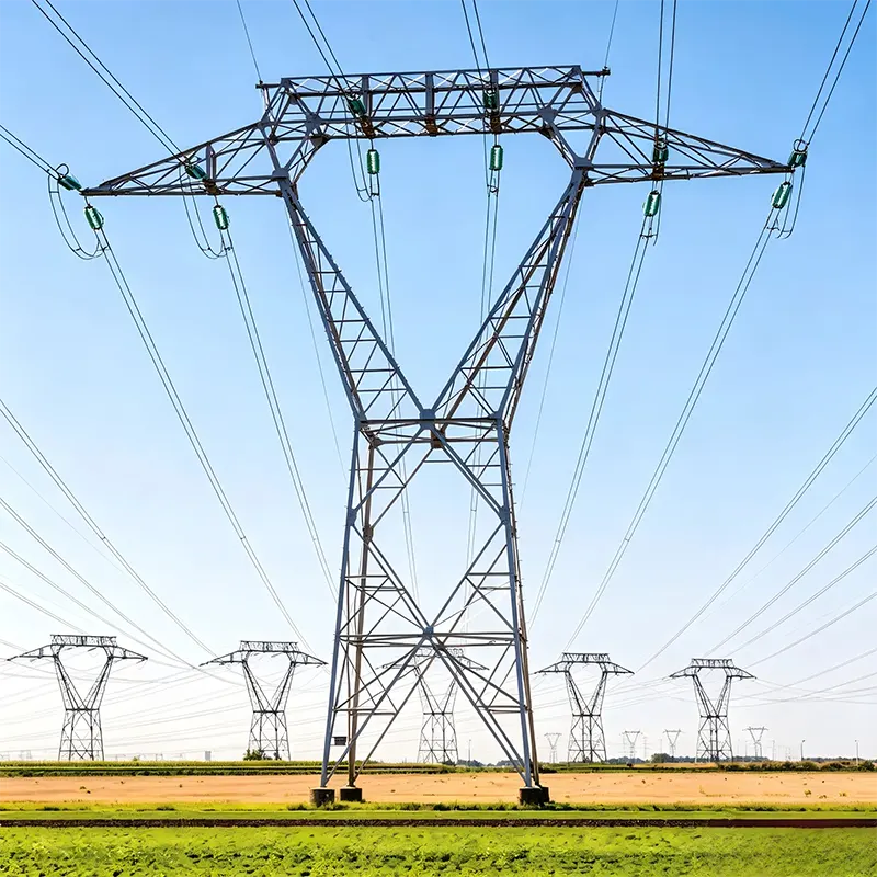400-kV-Hochspannungs-Übertragungsleitungsmast