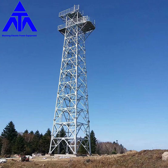 Trainingsturm Eckige Stahlplattform Uhrengitter Stahlturm